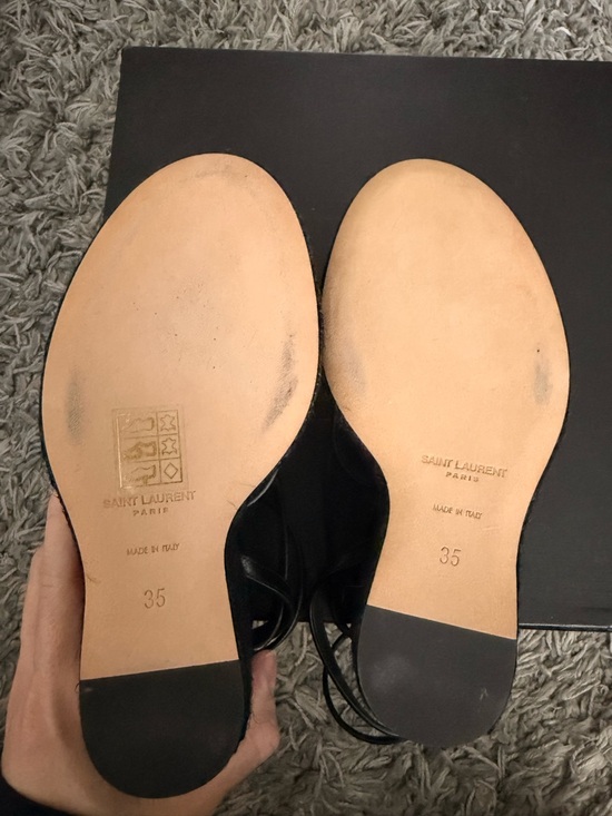 Saint Laurent Cassandra Espadrille Wedge in Black size 35 US 5 main image 0